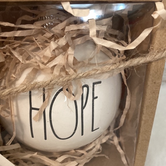 Rae Dunn Believe Wish Hope Ceramic Ornaments - Picture 3 of 7